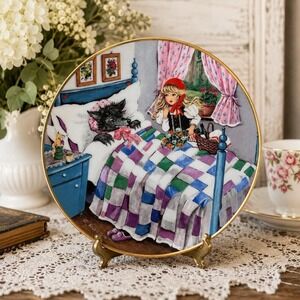 Kaiser Porcelain W. Germany  collector plate "Little Red Riding Hood" - 8" Dia.